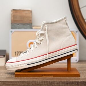 Mens Converse Chuck Taylor CTAS Pro Hi Size 9 Egret/Gold/Red Unisex Womens 11